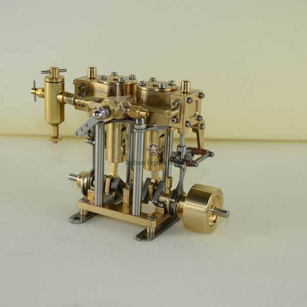2-Cylinder Oscillating Marine Steam Engine Copper Model 2-Cylinder Oscillating Marine Steam Engine Copper Model