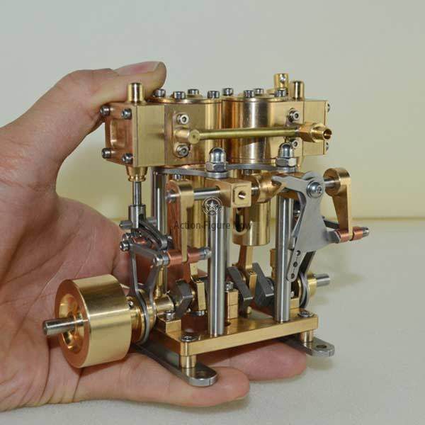 2-Cylinder Oscillating Marine Steam Engine Copper Model 2-Cylinder Oscillating Marine Steam Engine Copper Model