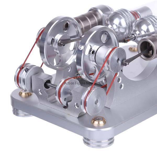 2-Cylinder Stirling Engine Electricity Generator Education Toy Model with Colorful LED Illumination (M14-22-D) 2-Cylinder Stirling Engine Electricity Generator Education Toy Model with Colorful LED Illumination (M14-22-D)