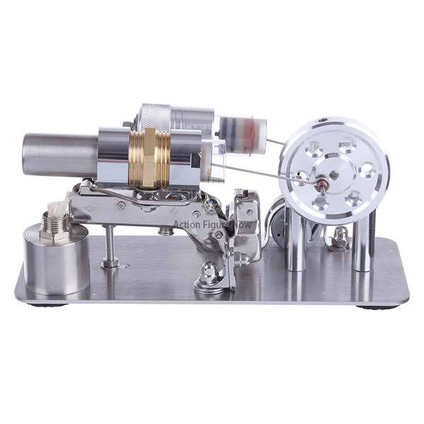 Enginediy Stirling Engine Motor Model with Brass Cylinder and Electricity Generator for STEM Education and Toy