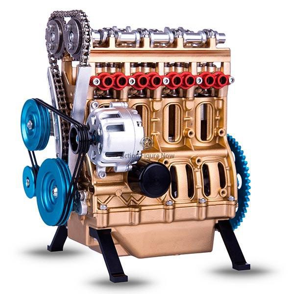 4-Cylinder Car Engine Building Kit | Assembled Engine Model | DIY Kit for Adults 4-Cylinder Car Engine Building Kit | Assembled Engine Model | DIY Kit for Adults