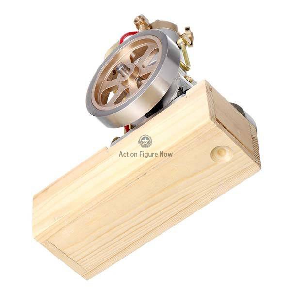 Vertical Hit and Miss Engine with Hand-Crank Startup - Metal IC Engine Model Gift Collection Vertical Hit and Miss Engine with Hand-Crank Startup - Metal IC Engine Model Gift Collection