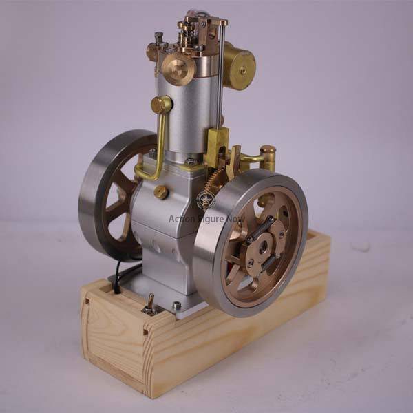 Vertical Hit and Miss Engine with Hand-Crank Startup - Metal IC Engine Model Gift Collection Vertical Hit and Miss Engine with Hand-Crank Startup - Metal IC Engine Model Gift Collection