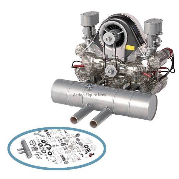 Flat-4 Cylinder DIY Engine Assembly Kit - Build Your Own Working Scale Model Engine Flat-4 Cylinder DIY Engine Assembly Kit - Build Your Own Working Scale Model Engine