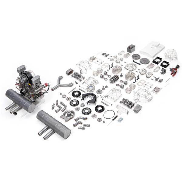 Flat-4 Cylinder DIY Engine Assembly Kit - Build Your Own Working Scale Model Engine Flat-4 Cylinder DIY Engine Assembly Kit - Build Your Own Working Scale Model Engine