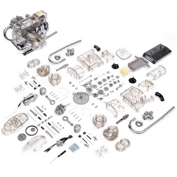 Flat-Twin Airhead Engine Model Kit - Build Your Own Two-Cylinder BMW Engine DIY Assembly Kit