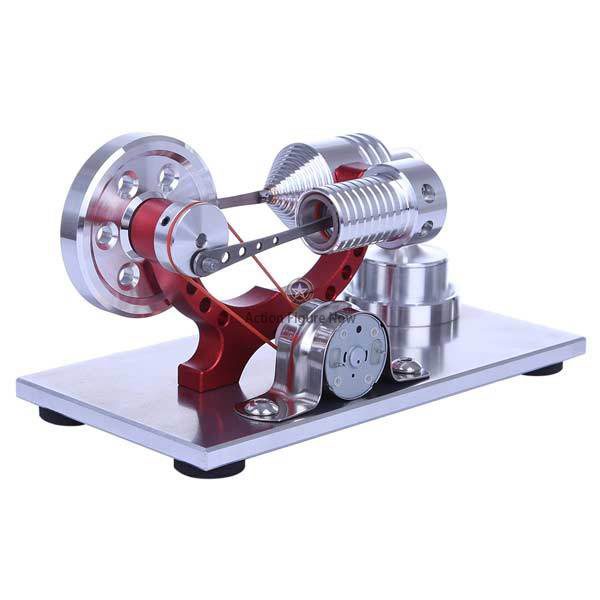 Portable Stirling Engine Generator, Solid Metal Construction, Illuminates Colorful LED, Ideal for Entry-Level Enthusiasts Portable Stirling Engine Generator, Solid Metal Construction, Illuminates Colorful LED, Ideal for Entry-Level Enthusiasts