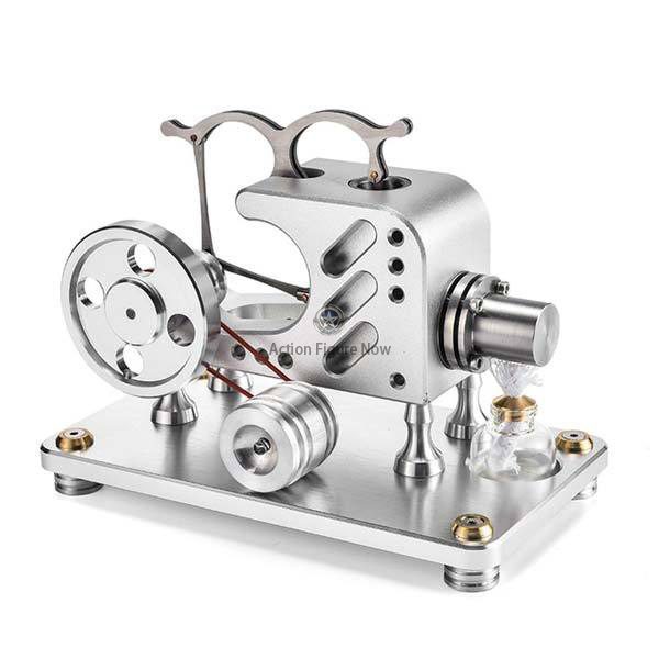 Stirling Engine Kit: Hot Air Stirling Engine with Alcohol Burner and Generator