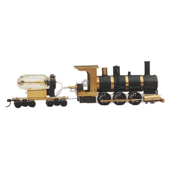 1:87 HO Scale Live Steam Locomotive Engine Kit with Boiler, Fuel Tank, and Track 1:87 HO Scale Live Steam Locomotive Engine Kit with Boiler, Fuel Tank, and Track