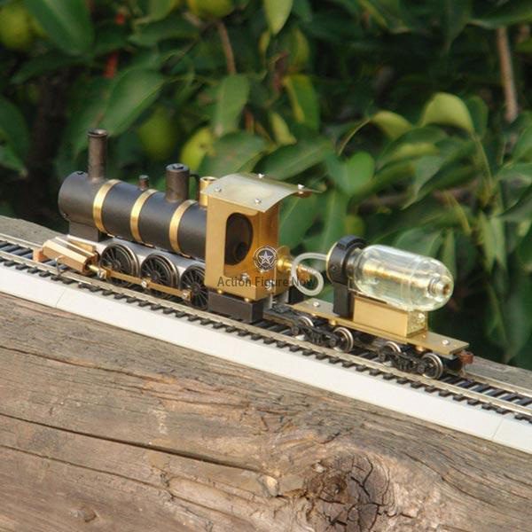 1:87 HO Scale Live Steam Locomotive Engine with Boiler and Fuel Tank