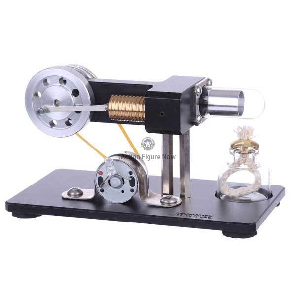 Stirling Engine Model Kit with LED Display: Mini Hot Air Physics Experiment Educational Toy Stirling Engine Model Kit with LED Display: Mini Hot Air Physics Experiment Educational Toy