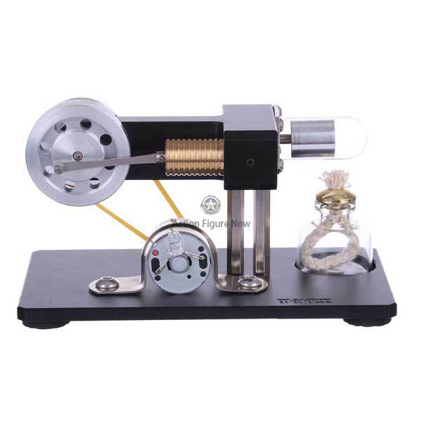 Stirling Engine Model Kit with LED Display: Mini Hot Air Physics Experiment Educational Toy Stirling Engine Model Kit with LED Display: Mini Hot Air Physics Experiment Educational Toy