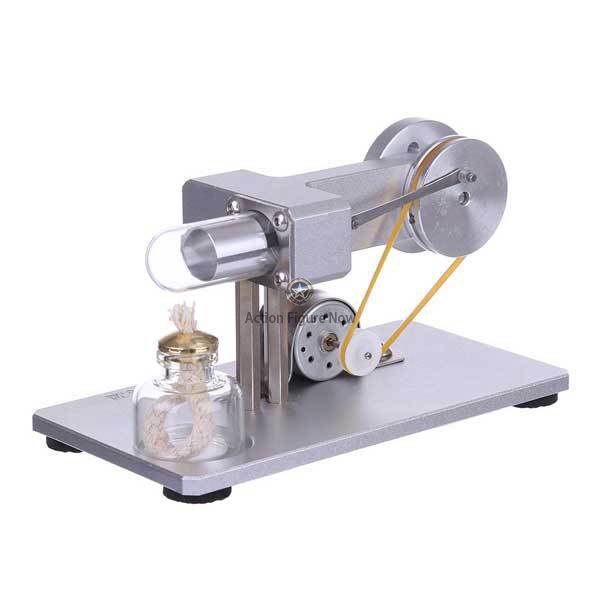 Stirling Engine Model Kit with LED Display: Mini Hot Air Physics Experiment Educational Toy Stirling Engine Model Kit with LED Display: Mini Hot Air Physics Experiment Educational Toy