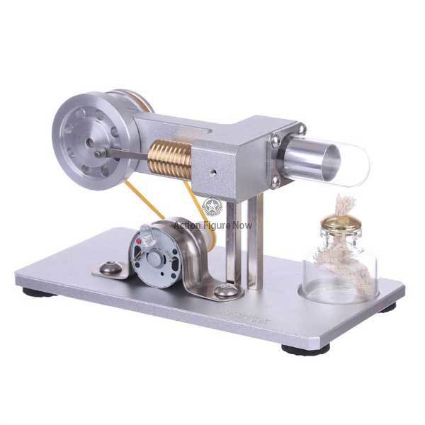 Stirling Engine Model Kit with LED Display: Mini Hot Air Physics Experiment Educational Toy Stirling Engine Model Kit with LED Display: Mini Hot Air Physics Experiment Educational Toy