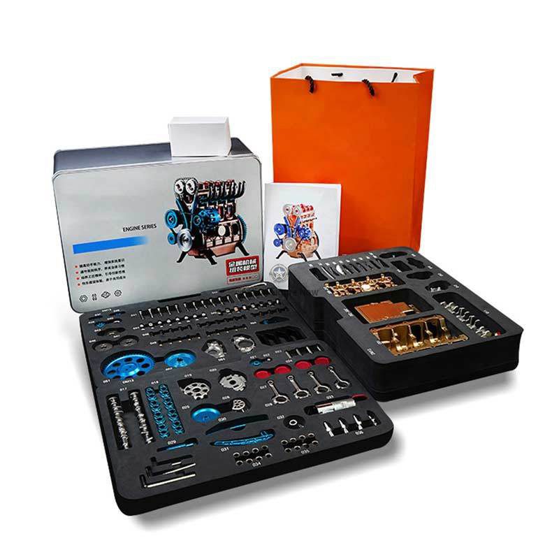 Four-Cylinder Engine DIY Kit: Build Your Own Detailed Engine Replica