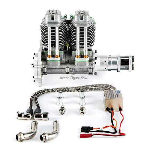 NGH GF60i2-60cc Inline Twin-Cylinder Four-Stroke Gas Engine for RC Airplanes - Enginediy