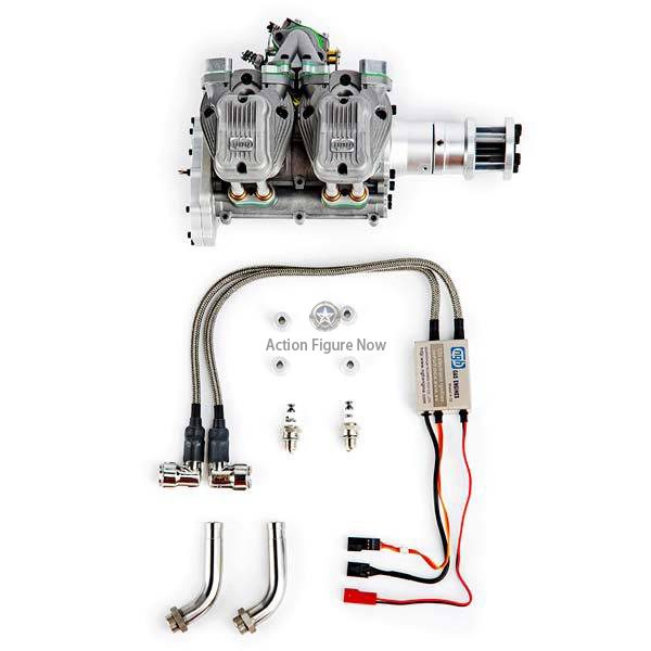 NGH GF60i2-60cc Inline Twin-Cylinder Four-Stroke Gas Engine for RC Airplanes - Enginediy