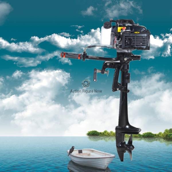 4-Stroke Outboard Motor - 4HP Air-Cooled 55cc Boat Engine 4-Stroke Outboard Motor - 4HP Air-Cooled 55cc Boat Engine
