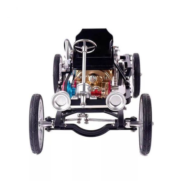 Mini Engine Build Kit: Single-Cylinder Steam Car Engine Model Assembly
