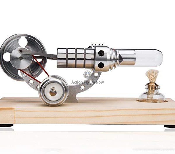 Stirling Engine Kit with Generator and Colorful LED Lights