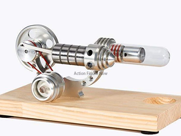 Colorful LED Single Flywheel Electricity Generating Stirling Engine Education Toy