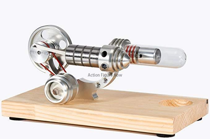 Colorful LED Single Flywheel Electricity Generating Stirling Engine Education Toy