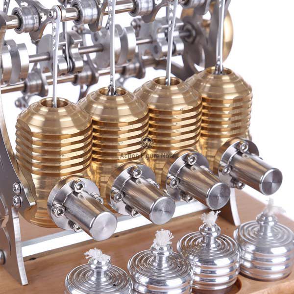 Stirling Engine Kit: Precision 4-Cylinder Engine Model