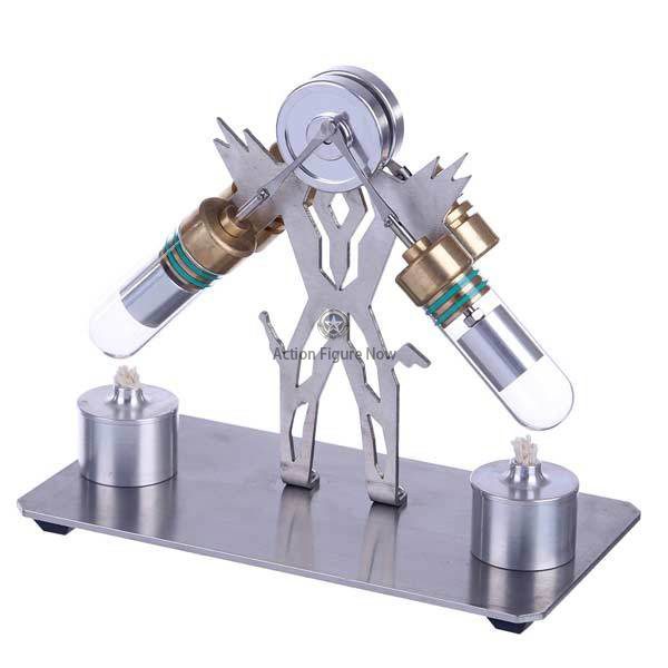 V2 Stirling Engine Kit: Double-Cylinder Stirling Engine Motor Model Educational Toy