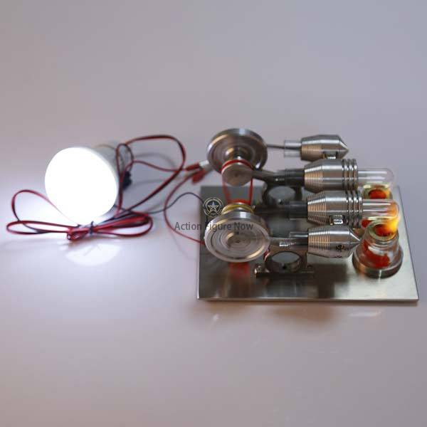 2-Cylinder Stirling Engine Model with Electricity Generator 2-Cylinder Stirling Engine Model with Electricity Generator