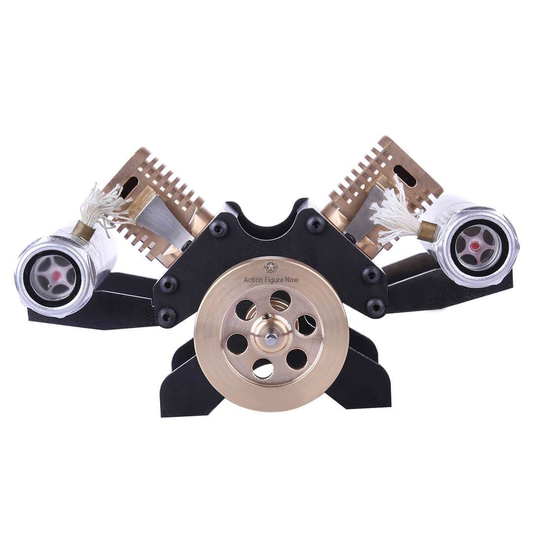 Vacuum Engine V-Shaped Twin-Cylinder Flame Eater Engine Model Kit