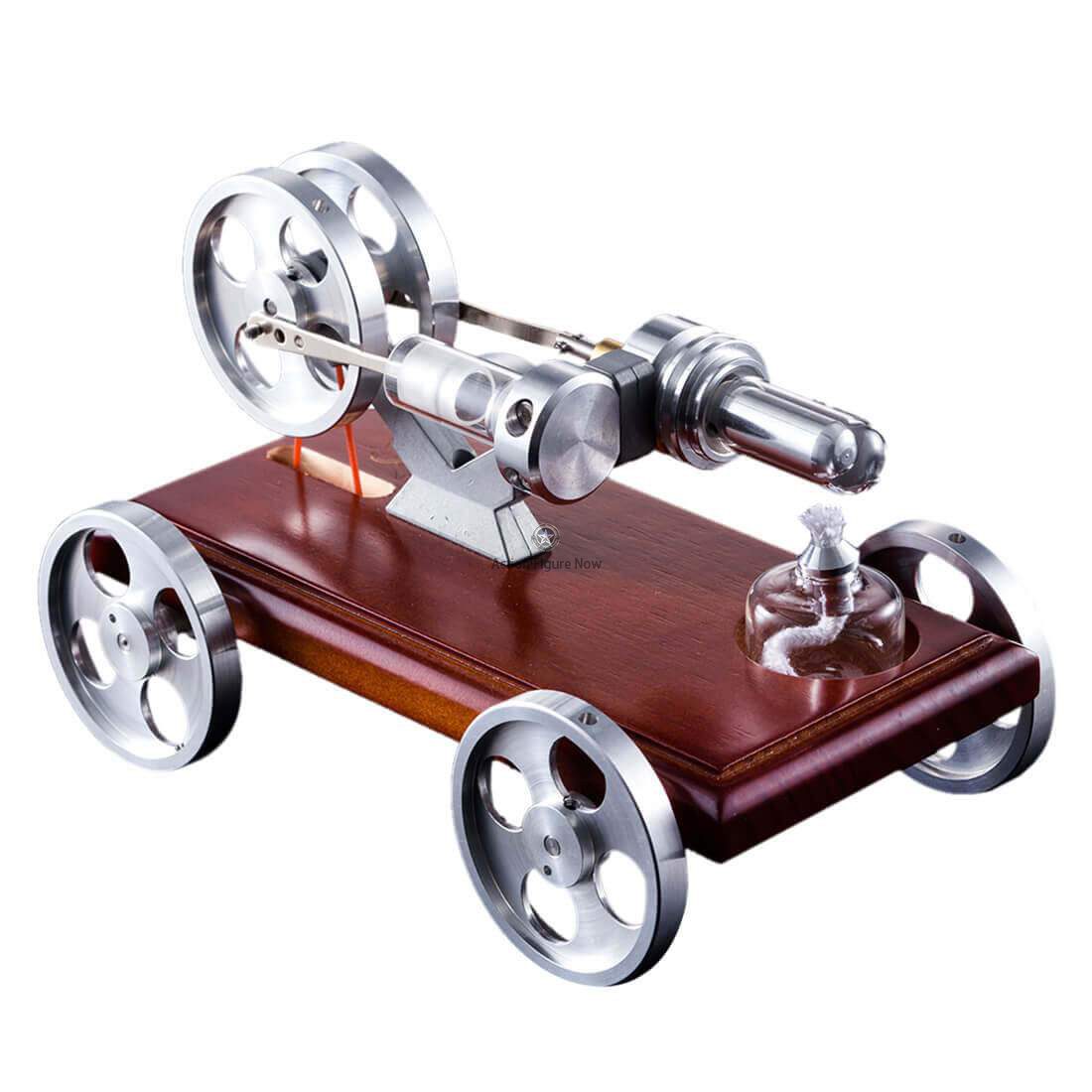 Enginediy Stirling Engine Vehicle Kit: DIY Stirling Engine Motor Model Steam Car Model Enginediy Stirling Engine Vehicle Kit: DIY Stirling Engine Motor Model Steam Car Model