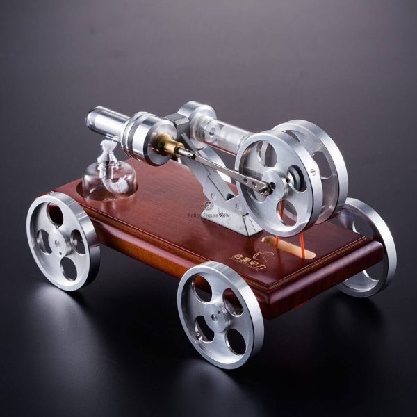 EngineDIY Stirling Engine Car Model Kit - DIY Stirling Engine Vehicle Model Toy