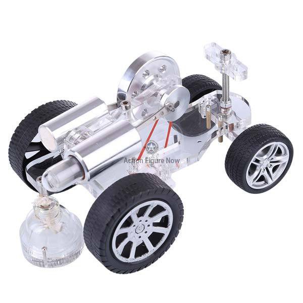 Stirling Engine Car Model: Steering and Educational Science Toy