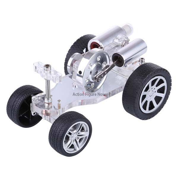 Stirling Engine Car Model: Steering and Educational Science Toy Stirling Engine Car Model: Steering and Educational Science Toy
