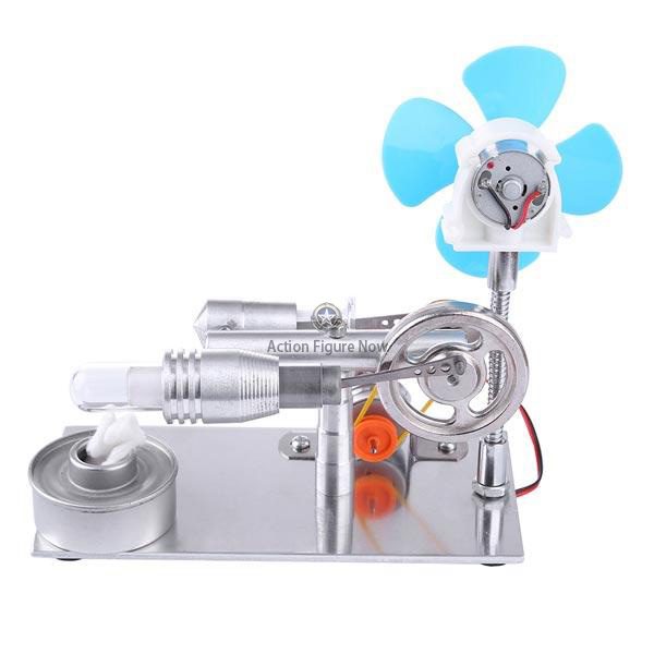 Stirling Engine Model with Fan and Light Bulb Science Educational Toy