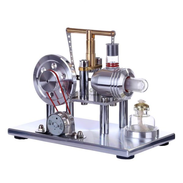 Stirling Engine Generator Kit with Colorful LED Lights - Enginediy