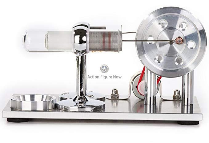 Colorful LED Stirling Engine Hot Air Engine Electricity Generator Model STEM Educational Toy EngineDIY