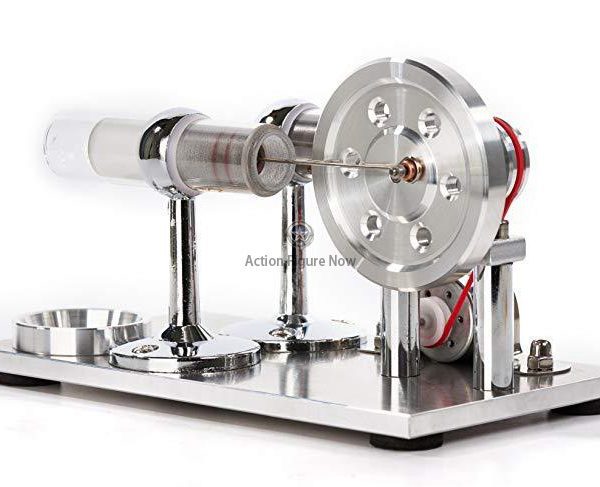 Enginediy Colorful LED Educational Stirling Engine Model with Electricity Generator