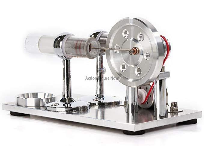 Enginediy Colorful LED Educational Stirling Engine Model with Electricity Generator