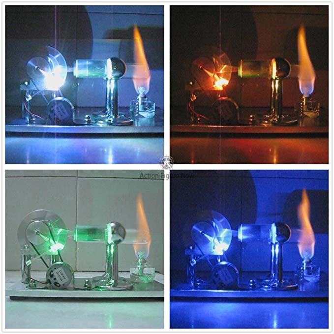 Enginediy Colorful LED Educational Stirling Engine Model with Electricity Generator