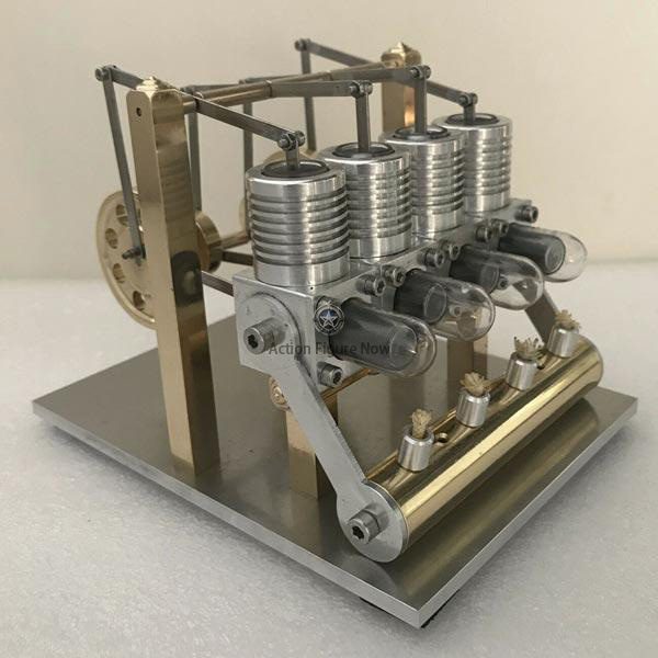 4-Cylinder Balance Stirling Engine Model Kit - Enginediy