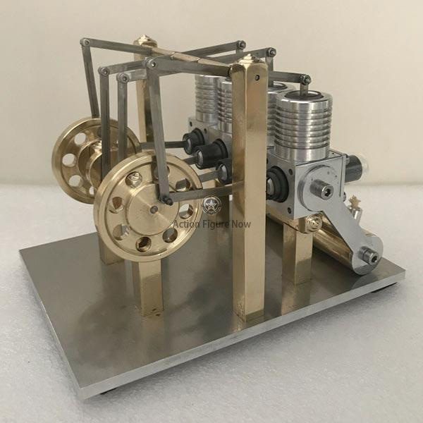 4-Cylinder Balance Stirling Engine Model Kit - Enginediy