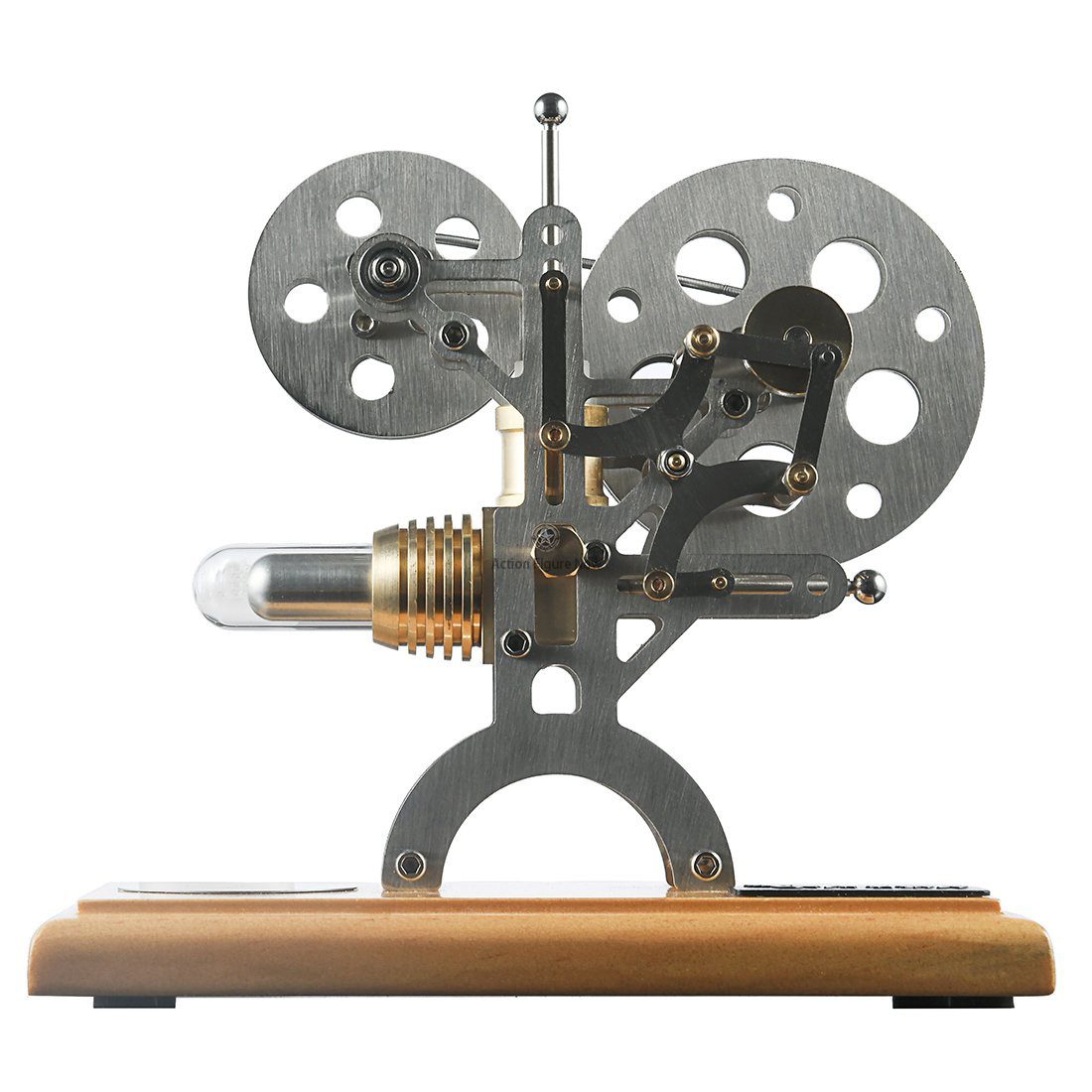 Stirling Engine Kit: Nostalgic Film Projector Design External Combustion Engine Model