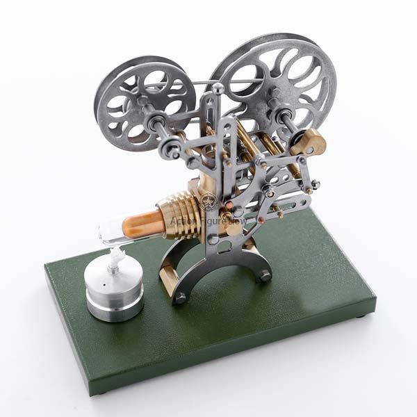 Stirling Engine Film Projector Model Kit - External Combustion Engine with Metal Base, Perfect Gift Stirling Engine Film Projector Model Kit - External Combustion Engine with Metal Base, Perfect Gift