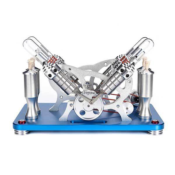 4-Cylinder External Combustion Stirling Engine Model (V4) 4-Cylinder External Combustion Stirling Engine Model (V4)
