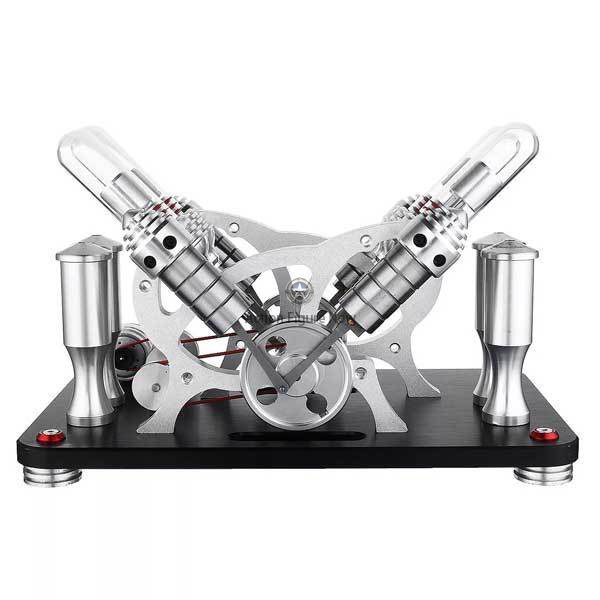 4-Cylinder External Combustion Stirling Engine Model (V4) 4-Cylinder External Combustion Stirling Engine Model (V4)