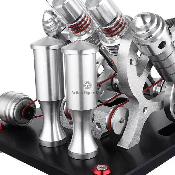 4-Cylinder External Combustion Stirling Engine Model (V4) 4-Cylinder External Combustion Stirling Engine Model (V4)