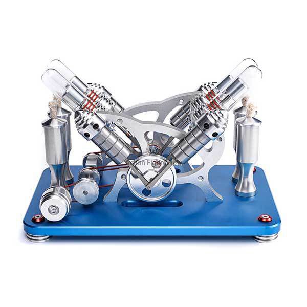 4-Cylinder External Combustion Stirling Engine Model (V4) 4-Cylinder External Combustion Stirling Engine Model (V4)