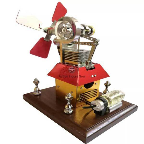 Stirling Engine Model with Windmill Fan Stirling Engine Model with Windmill Fan