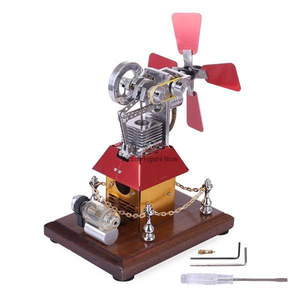 Stirling Engine Model with Windmill Fan